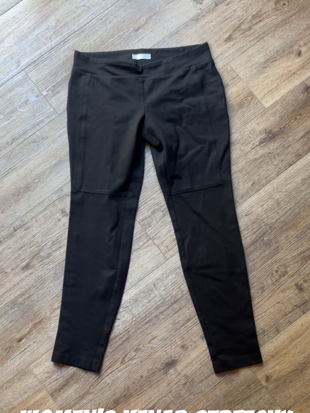 Kenar Black Ponte Skinny Ankle Pants